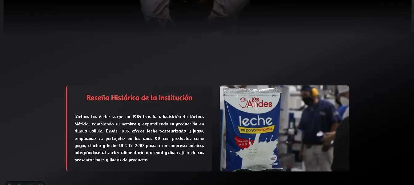 Breve historia de la empresa de Lácteos los Andes - Venezuela